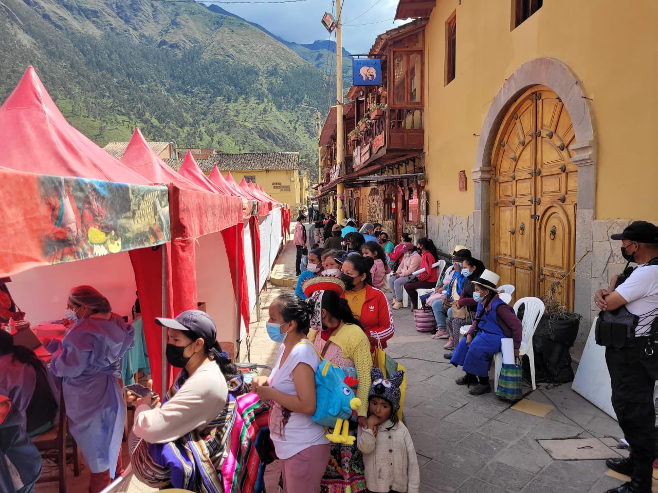 23 maart, gezondheidscampagne in Ollantaytambo